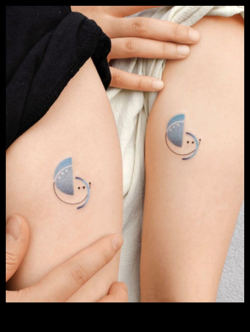 Pânza iubirii: tatuaje de cuplu care pictează o poveste de devotament