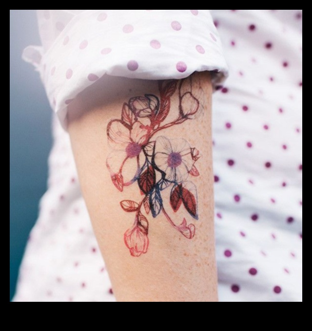 Înflorire florală: frumusețe înfloritoare în arta tatuajelor